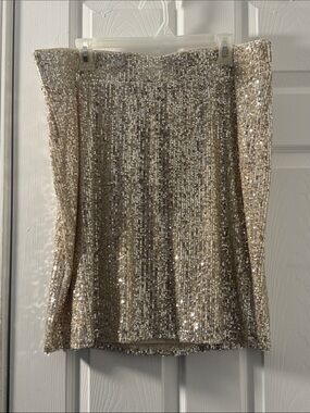 Torrid Sequin Mini Skirt in Champagne